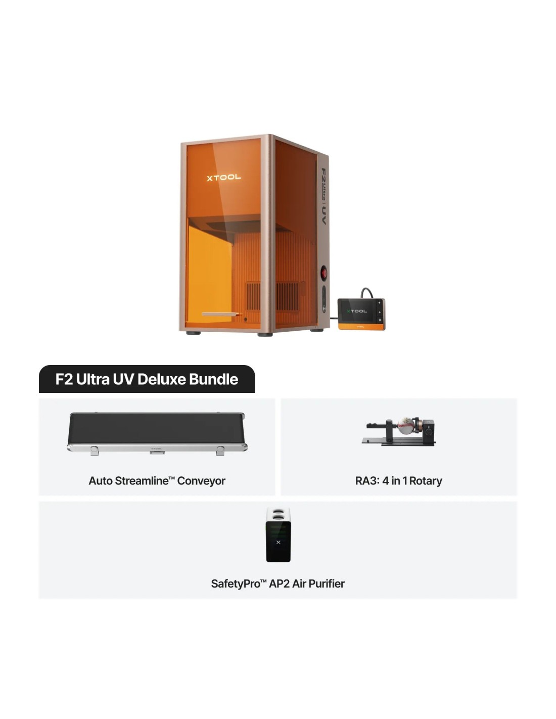 xTool F2 Ultra UV Deluxe Bundle | lasergraveringsmaskine