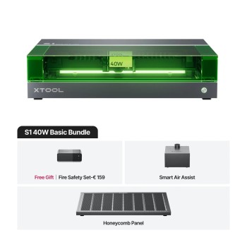 xTool S1 - 40W - Basic Bundle | Máquina de grabado y corte por láser