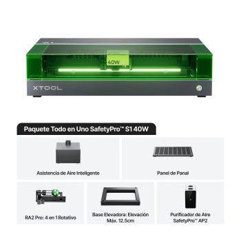 xTool S1 - 40W | All-in-one package | Laser engraving and cutting machine