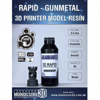Resina para impresora 3D SLA|DLP Monocure3D (500ml) - Gris