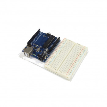 Placa de metacrilato para Protoboard de 400 + Arduino o Raspberry, solo la placa y tornillería