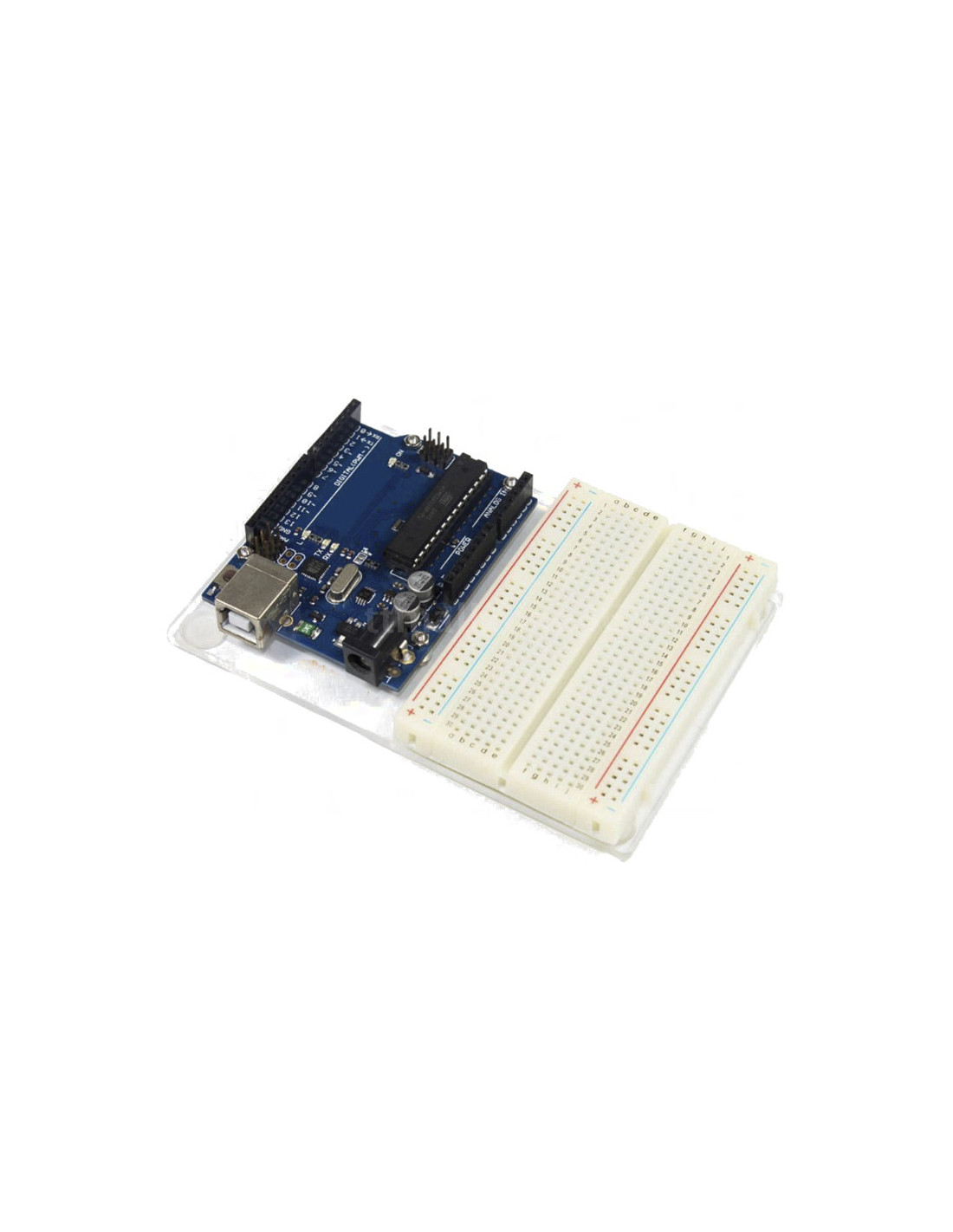 Placa de metacrilato para Protoboard de 400 + Arduino o Raspberry, solo la placa y tornillería