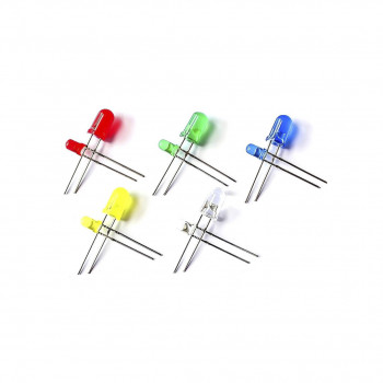 Diodo LED en 5 colores, 5 y 3mm (100uds)