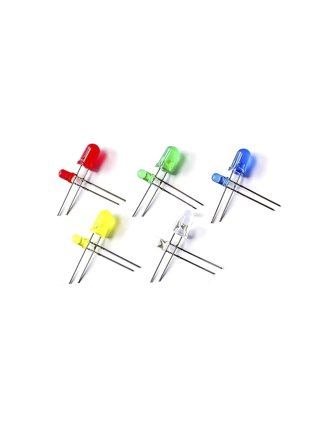 Diodo LED en 5 colores, 5 y 3mm (100uds)