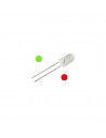 Diodo LED Bicolor 3mm, Rojo-Verde (10uds)