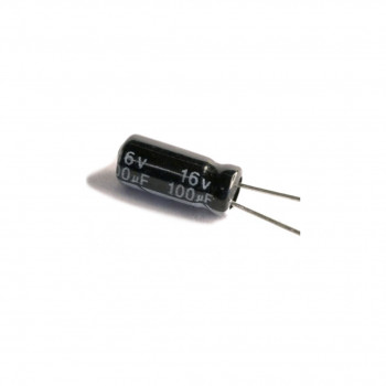 Condensador electrolítico 100uF 16V (10uds)