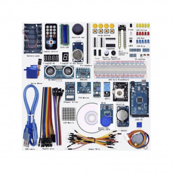 Starter Kit Arduino Mega 2560 Avanzado en caja Organizadora