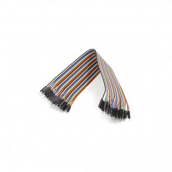 Cables dupont 100cm, M-M (40uds)