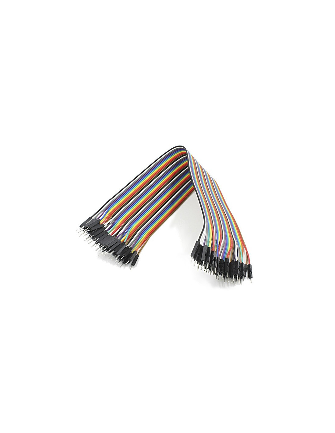 Cables dupont 20cm, M-M (20uds)