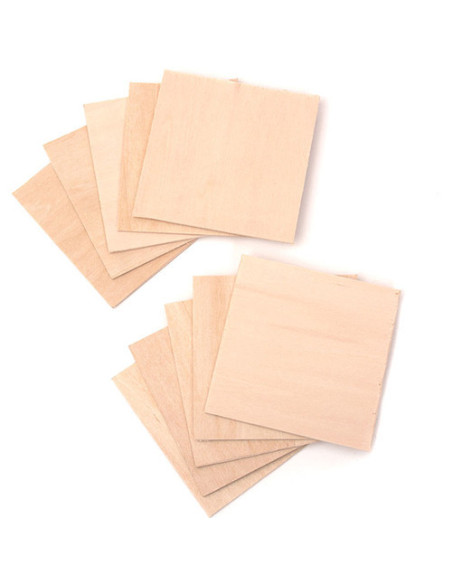 Cuadrados de madera en blanco Snapmaker (paquete de 10)
