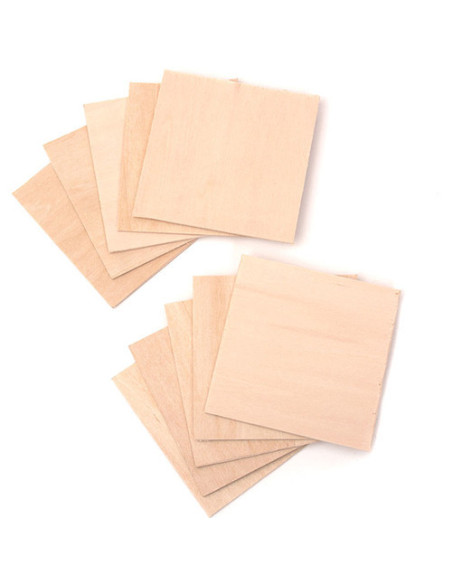 Snapmaker Blank Holz Quadrate (10er-Pack)