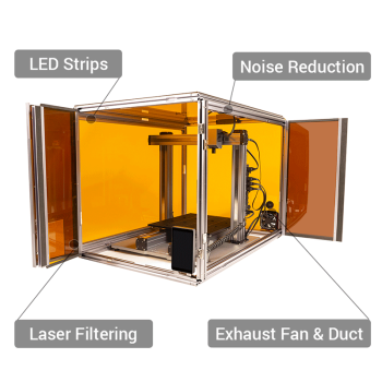 Snapmaker 2.0 3-i-1 3D-printer med kabinet - forbedret version A350T