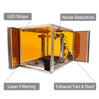 Stampante 3D Snapmaker 2.0 3-in-1 con custodia - Versione migliorata A350T