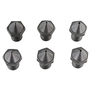 Conjunto de bicos endurecidos para Flashforge Creator 3 Pro / Creator 4 - 0,4/0,6/0,8 mm - embalagem com 6 unidades