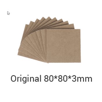 Snapmaker MDF-Holzplatte / 80x80x3mm / 10er-Pack