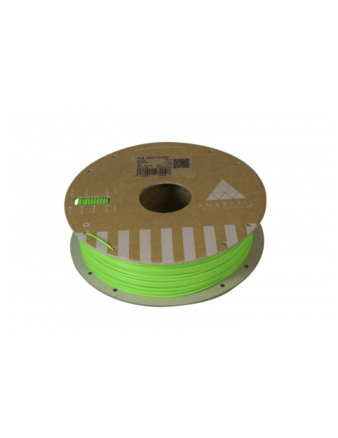 Filamento PLA Reciclado de Smartfil 1,75 mm (0,75Kg) - Green