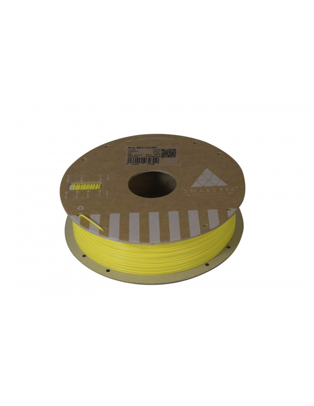 Filamento PLA Reciclado de Smartfil 1,75 mm (0,75Kg) - Yellow