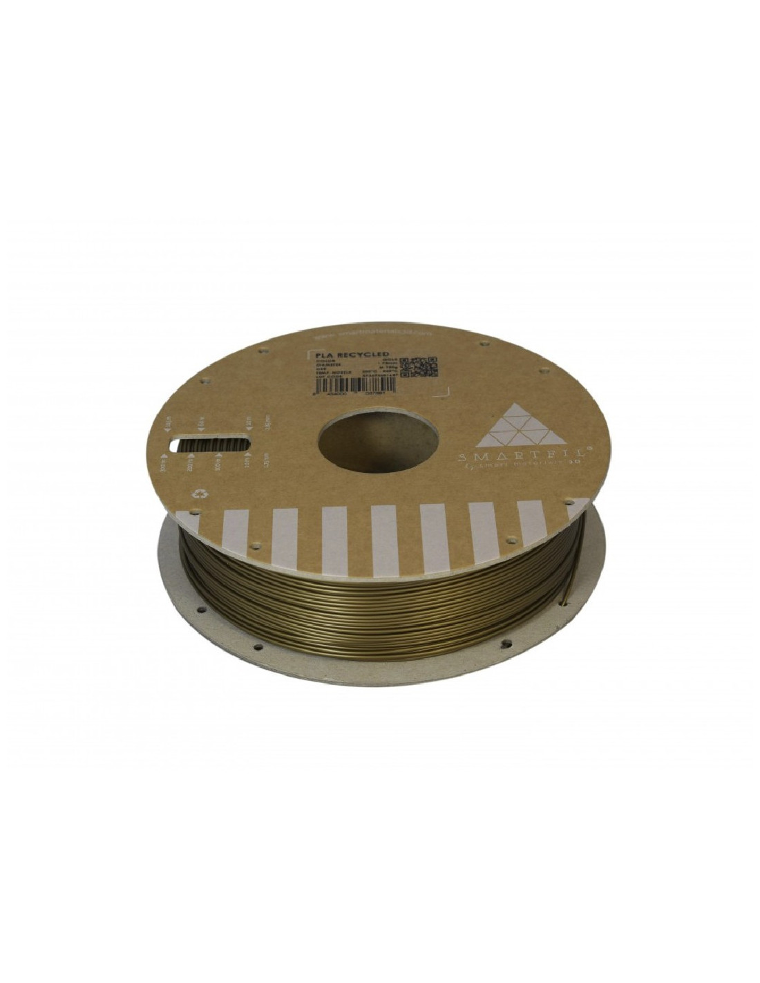 Filamento PLA Reciclado de Smartfil 1,75 mm (0,75Kg) - Gold