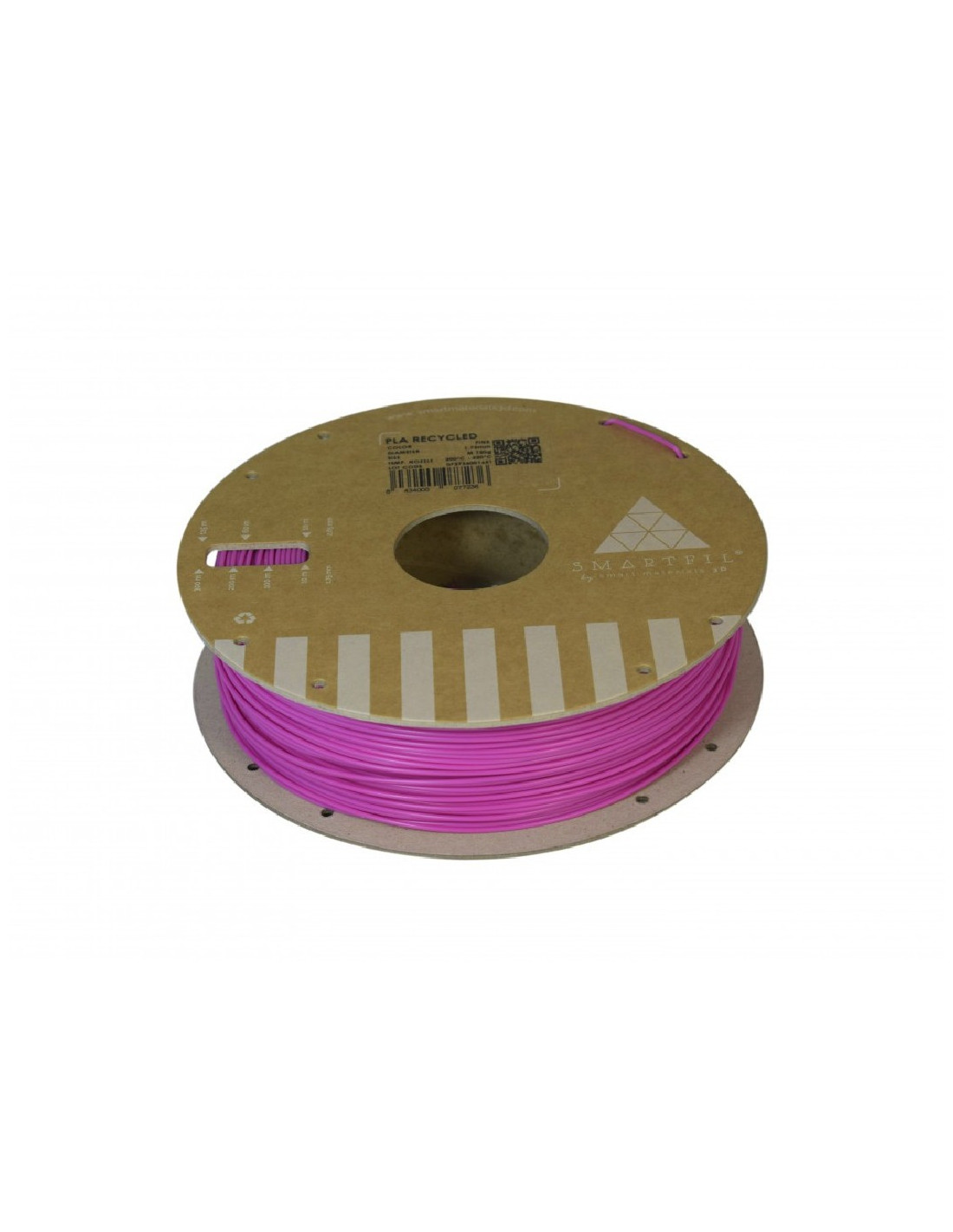 Filamento PLA Reciclado de Smartfil 1,75 mm (0,75Kg) - Pink