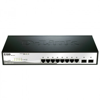 DGS-1210-10 Switch 1GbE - 10 puertos, agregación de puertos 802.3ad