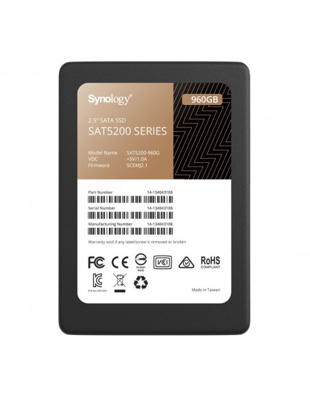 Disco duro  SAT5210-3840G SSD Synology SAT5210 SSD 2.5 3840GB 530MB/s