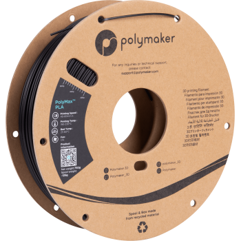 Polymaker PolyMax Tough PLA | 3D Druck Filament | 1,75mm (0,75Kg) | Schwarz