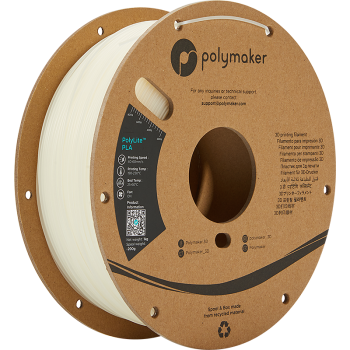 Polymaker PolyLite PLA | 3D-printfilament | 1,75 mm (1 kg) | Hvid