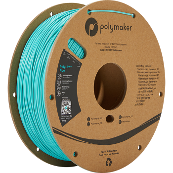 Polymaker PolyLite PLA : 3D-printfilament : 1,75 mm (1 kg) : Light Blue Teal