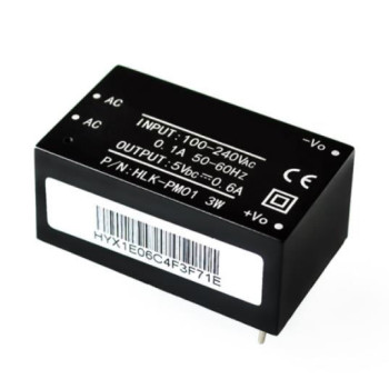 Mini fuente de alimentación AC-DC 220V a 5V HLK-PM01