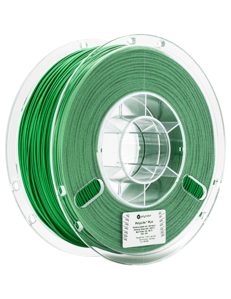 Polymaker PolyLite PLA | Filamento para impresión 3D | 1,75 mm (1Kg) | Verde Oscuro Fosforescente