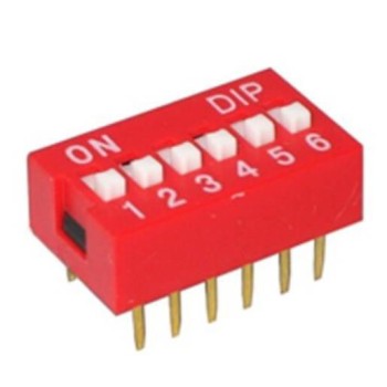 6-pin DIP-switch, 2 stk.