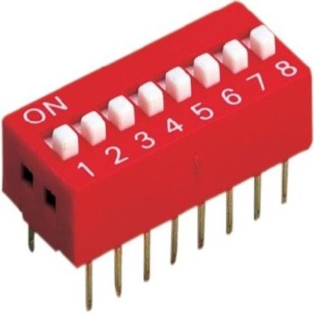 8-pin DIP-switch, 2 stk.