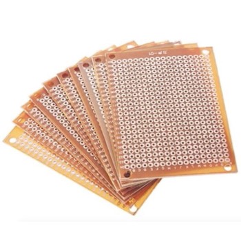 Perforated PCB plate 5x7cm, 5 pcs.