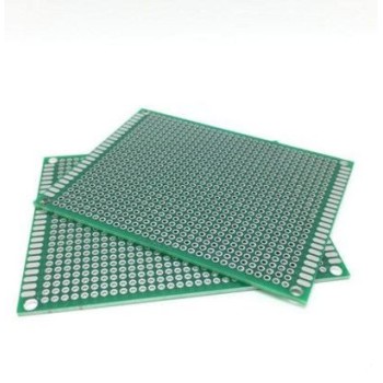 Perforated PCB board 7x9cm, double sided, 2 pcs.