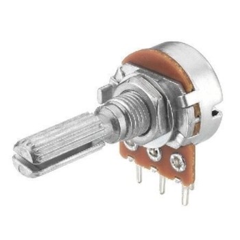 Lineært potentiometer 10 kohm, 5 stk.