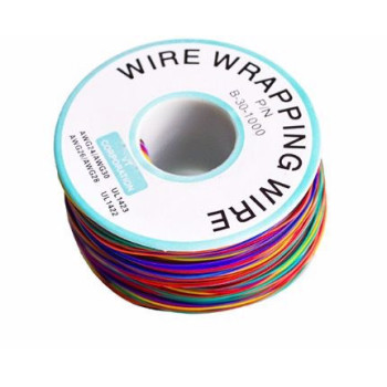 Cable rígido 8 colores AWG30 de Silicona, 280mts
