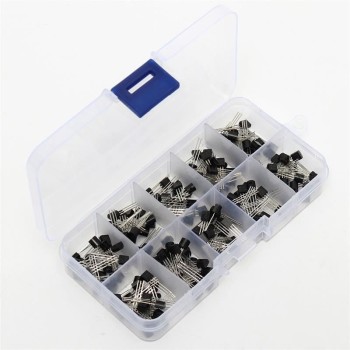 Kit de transistors, 10 valeurs, 200 pièces.