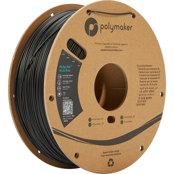 Polymaker PolyLite PLA PRO : Filament d'impression 3D : 1,75 mm (1Kg) : Argent