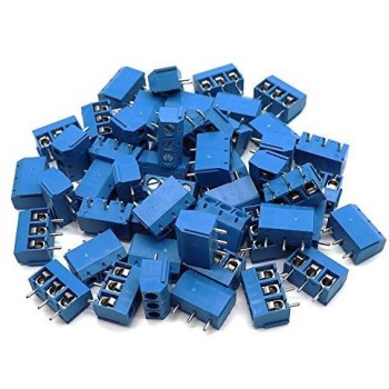 Terminal PCB de 3 pinos, 50 pcs.