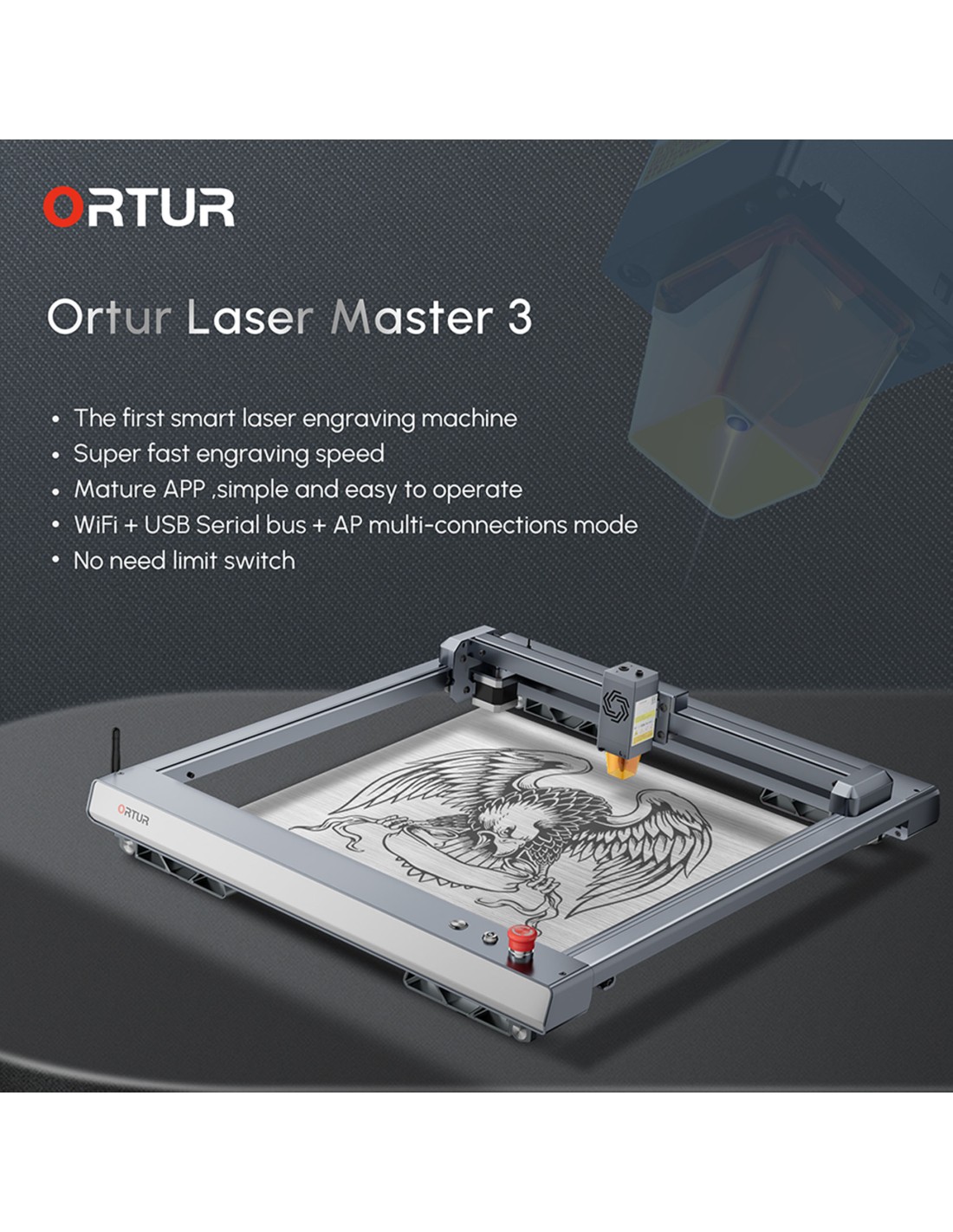 Ortur Laser Master 3 10W - Laserskære- og graveringsmaskine