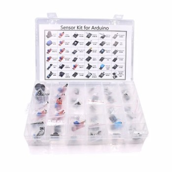 Kit of 37 sensors for Arduino in plastic organizer box