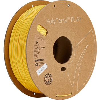 Polymaker PolyTerra PLA + | Filamento para impressão 3D | 1,75 mm (1Kg) | Amarelo