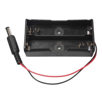 Battery base 2 x 18650 with connector, 7.4V battery holder