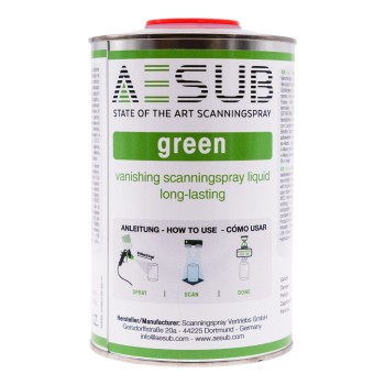 AESUB Green - Solution for spray guns : Scanning spray : 1000 ml