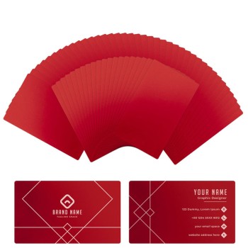 xTool Tarjetas de visita de metal - 60pcs | Rojo