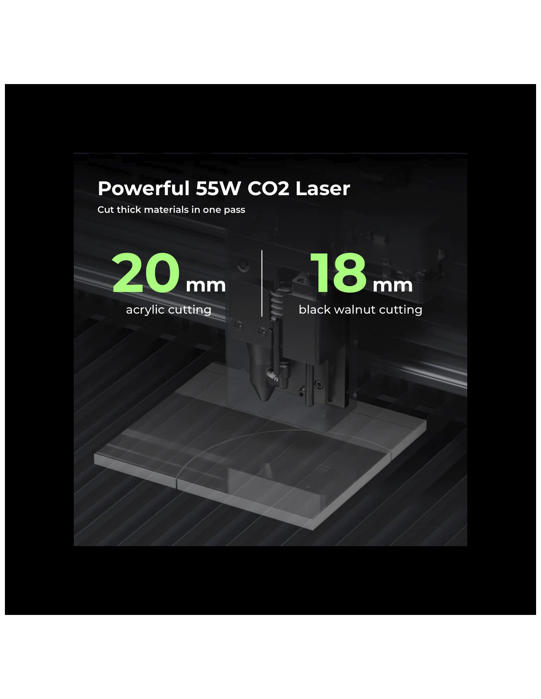 xTool P2 55W - Cortadora láser de escritorio de CO2