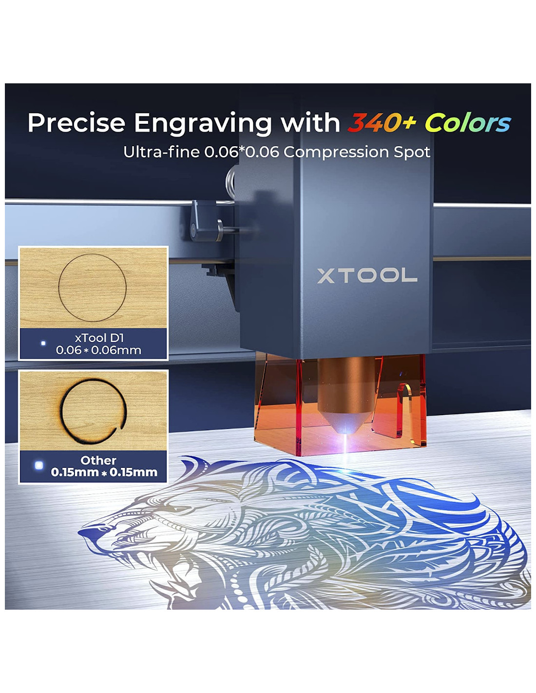 xTool D1 Pro 5W - Lasergraverings- og skæremaskine