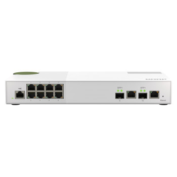 QSW-M2108-2C Switch 10GbE - 10 puertos (8 RJ45, 2 combo SFP+/RJ45), agregación de puertos 802.3ad