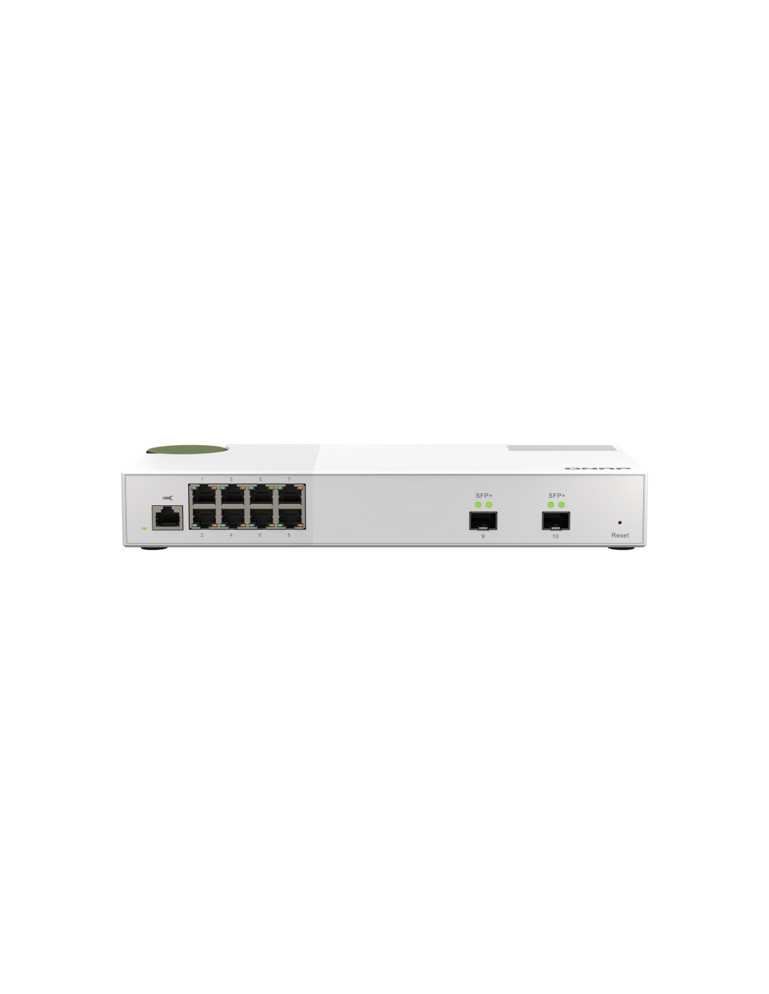  QSW-M2108-2S Switch 10GbE - 10 puertos (8 RJ45, 2 SFP+), agregación de puertos 802.3ad