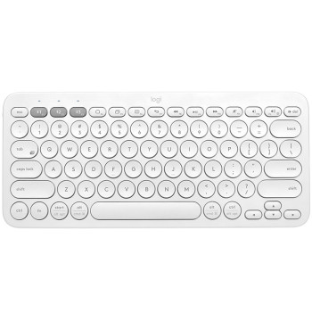 Logitech K380 Wireless Keyboard - White (Spanish)